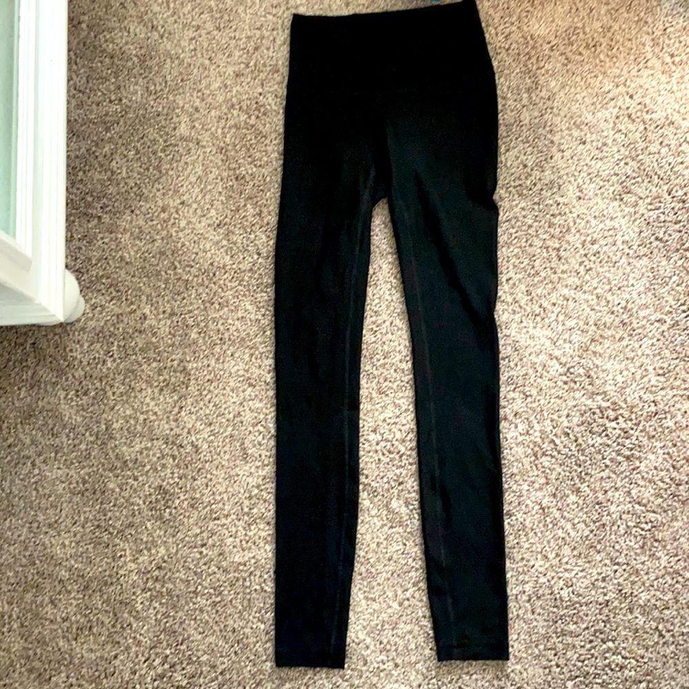 Black mesh lulu lemon leggings
